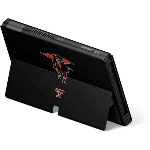 Texas Tech University Red Raiders Logo Nintendo Switch OLED (2021) Skin